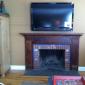 View the image: Johnson original fireplace mantle