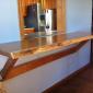 View the image: Butternut slab finished and installed by Herrle Custom Carpentry